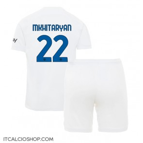 Inter Milan Henrikh Mkhitaryan #22 Seconda Maglia Bambino 2023-24 Manica Corta (+ Pantaloni corti)